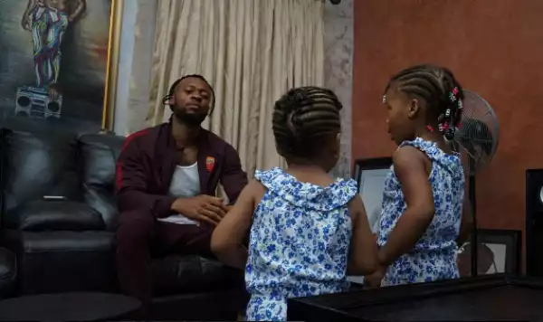 Singer Flavour And His Daughters, Gabrielle & Sofia Look Adorable In New Photo